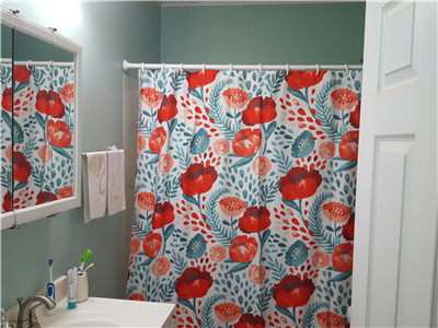 Details about   Poppy Garden Shower Curtain Navy 72X72 